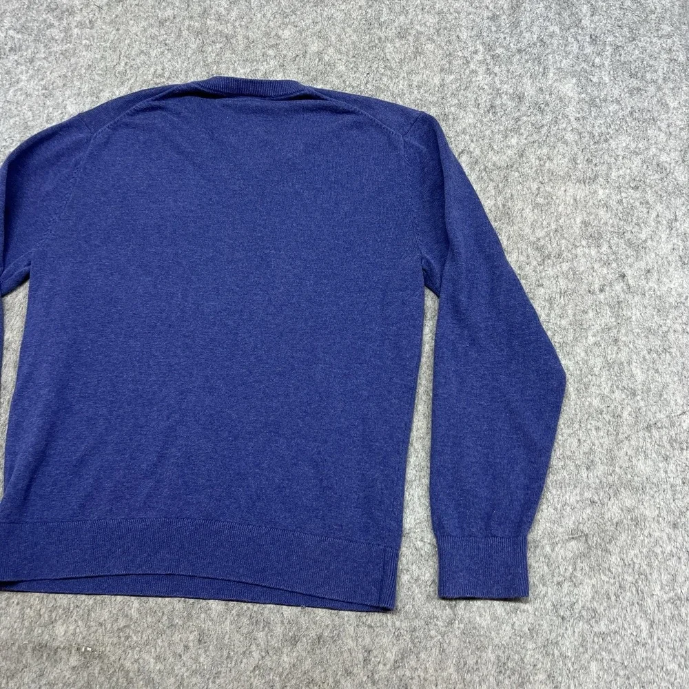 Daniel Cremieux Sweater Mens‎ M Blue V Neck Pullover Signature Supima Cotton